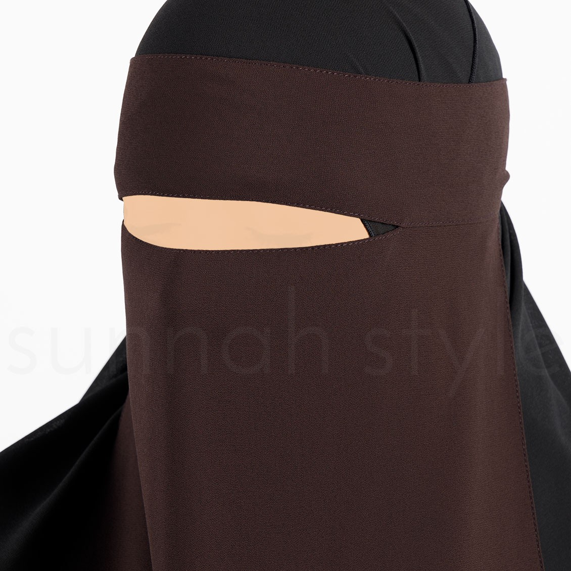 Sunnah Style Pebble One Layer Niqab Cedar